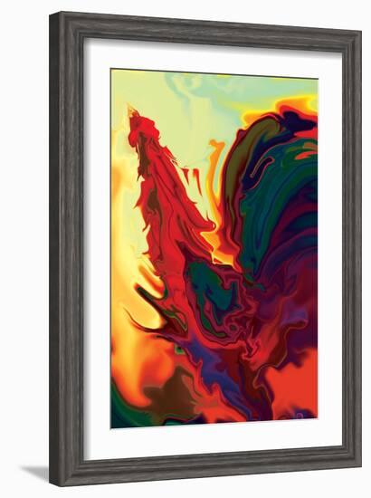 The Cock 2-Rabi Khan-Framed Art Print