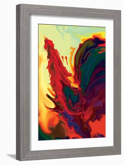 The Cock 2-Rabi Khan-Framed Art Print