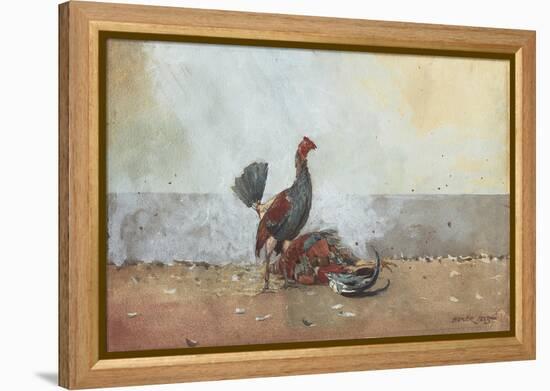 The Cock Fight, 1885-Winslow Homer-Framed Premier Image Canvas