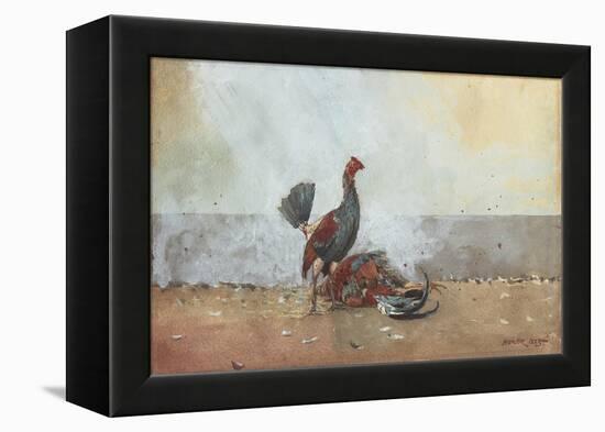 The Cock Fight, 1885-Winslow Homer-Framed Premier Image Canvas