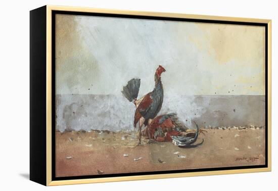 The Cock Fight, 1885-Winslow Homer-Framed Premier Image Canvas