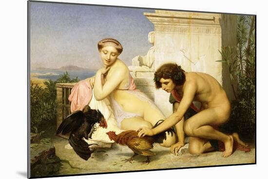The Cock Fight-Jean Leon Gerome-Mounted Giclee Print
