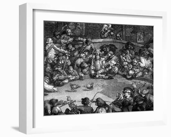 The Cock-Pit, 1759-William Hogarth-Framed Giclee Print