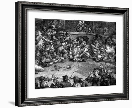 The Cock-Pit, 1759-William Hogarth-Framed Giclee Print