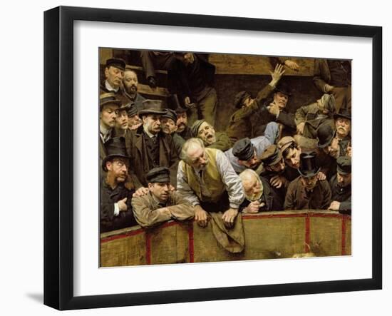 The Cockfight, 1889-Remy Cogghe-Framed Giclee Print