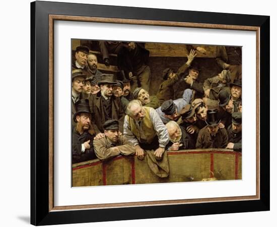 The Cockfight, 1889-Remy Cogghe-Framed Giclee Print