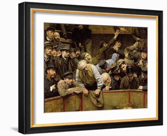 The Cockfight, 1889-Remy Cogghe-Framed Giclee Print