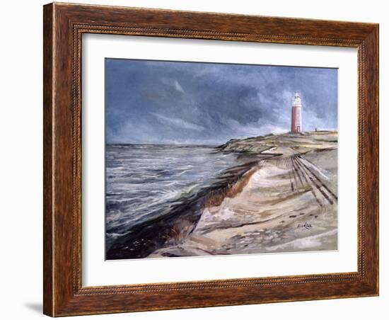 The Cocksdorp Lighthouse, Texel, Netherlands, 2003-John Erskine-Framed Giclee Print