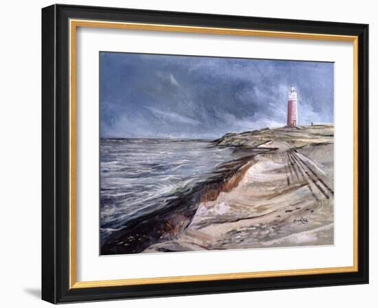 The Cocksdorp Lighthouse, Texel, Netherlands, 2003-John Erskine-Framed Giclee Print