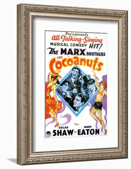 The Cocoanuts, Chico Marx, Groucho Marx, Harpo Marx, Zeppo Marx, 1929-null-Framed Photo