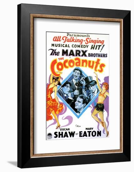 The Cocoanuts, Chico Marx, Groucho Marx, Harpo Marx, Zeppo Marx, 1929-null-Framed Photo