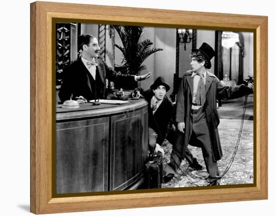 The Cocoanuts, The Marx Brothers (Groucho Marx, Chico Marx, Harpo Marx), 1929-null-Framed Stretched Canvas