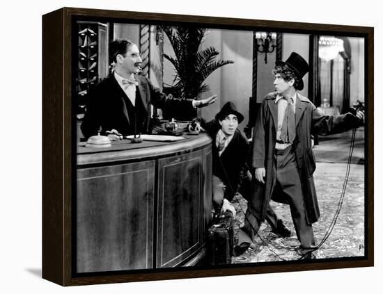 The Cocoanuts, The Marx Brothers (Groucho Marx, Chico Marx, Harpo Marx), 1929-null-Framed Stretched Canvas