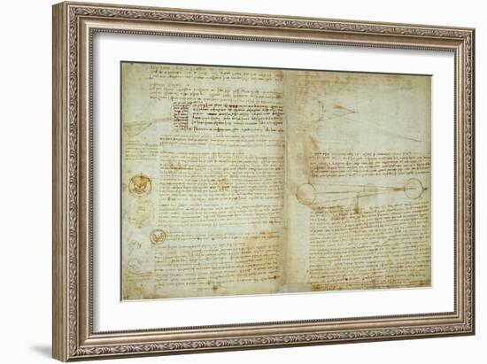 The Codex Hammer Pages 48-51-Leonardo da Vinci-Framed Giclee Print