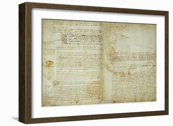 The Codex Hammer Pages 48-51-Leonardo da Vinci-Framed Giclee Print