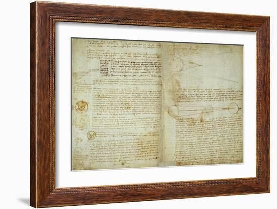 The Codex Hammer Pages 48-51-Leonardo da Vinci-Framed Giclee Print