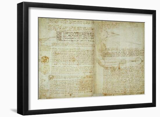 The Codex Hammer Pages 48-51-Leonardo da Vinci-Framed Giclee Print