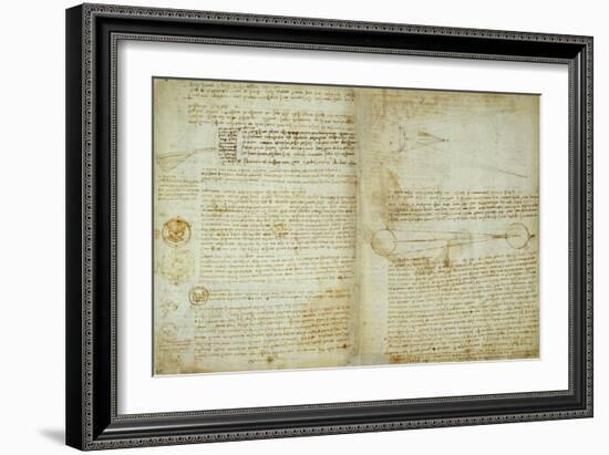 The Codex Hammer Pages 48-51-Leonardo da Vinci-Framed Giclee Print