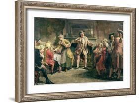 The Coffee House Orator-Edgar Bundy-Framed Giclee Print
