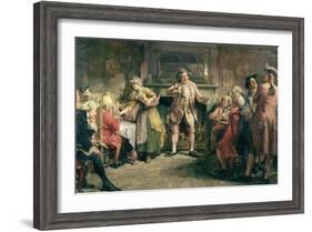 The Coffee House Orator-Edgar Bundy-Framed Giclee Print