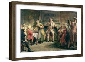 The Coffee House Orator-Edgar Bundy-Framed Giclee Print