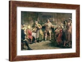 The Coffee House Orator-Edgar Bundy-Framed Giclee Print
