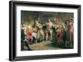 The Coffee House Orator-Edgar Bundy-Framed Giclee Print