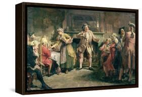 The Coffee House Orator-Edgar Bundy-Framed Premier Image Canvas