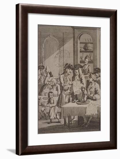 The Coffee-House Politicians, 1772-null-Framed Giclee Print