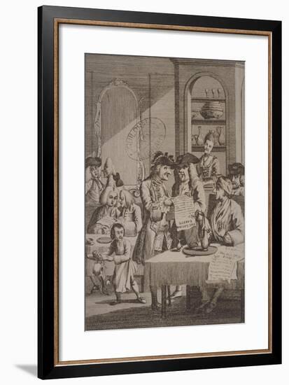 The Coffee-House Politicians, 1772-null-Framed Giclee Print