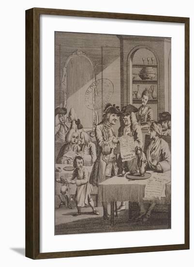 The Coffee-House Politicians, 1772-null-Framed Giclee Print