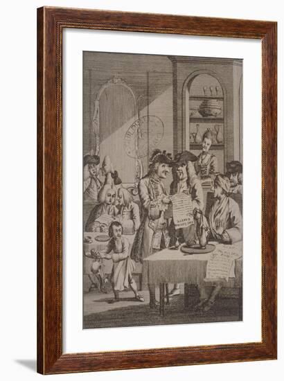 The Coffee-House Politicians, 1772-null-Framed Giclee Print