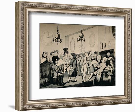 'The Coffee Room at Lloyd's, 1798', (1928)-Unknown-Framed Photographic Print