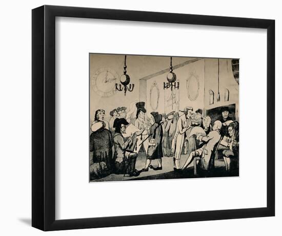 'The Coffee Room at Lloyd's, 1798', (1928)-Unknown-Framed Photographic Print