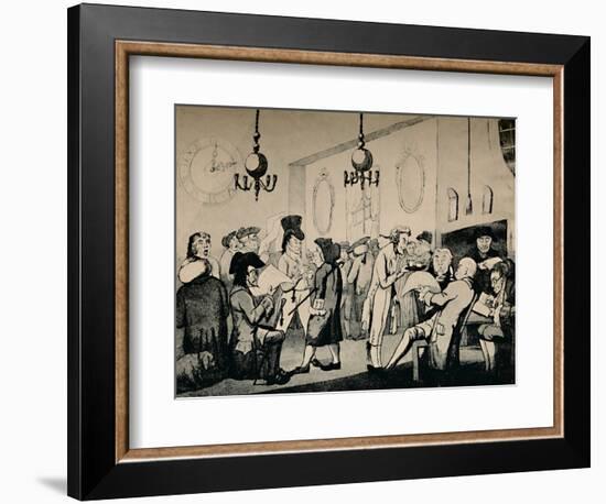 'The Coffee Room at Lloyd's, 1798', (1928)-Unknown-Framed Photographic Print