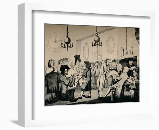 'The Coffee Room at Lloyd's, 1798', (1928)-Unknown-Framed Photographic Print