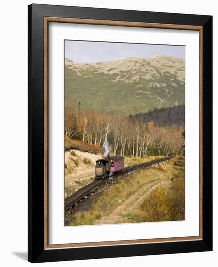 The Cog Railroad on Mt. Washington in Twin Mountain, New Hampshire, USA-Jerry & Marcy Monkman-Framed Photographic Print