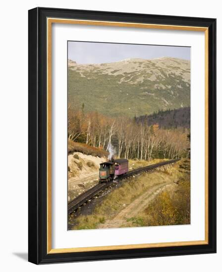 The Cog Railroad on Mt. Washington in Twin Mountain, New Hampshire, USA-Jerry & Marcy Monkman-Framed Photographic Print