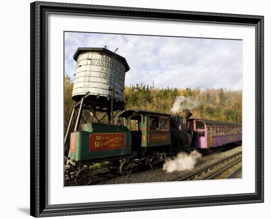 The Cog Railroad on Mt. Washington in Twin Mountain, New Hampshire, USA-Jerry & Marcy Monkman-Framed Photographic Print