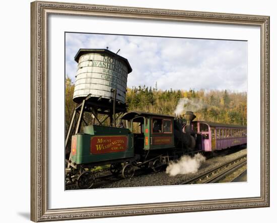 The Cog Railroad on Mt. Washington in Twin Mountain, New Hampshire, USA-Jerry & Marcy Monkman-Framed Photographic Print