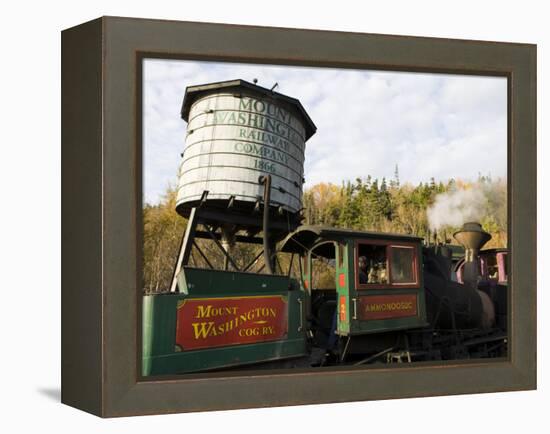 The Cog Railroad on Mt. Washington in Twin Mountain, New Hampshire, USA-Jerry & Marcy Monkman-Framed Premier Image Canvas