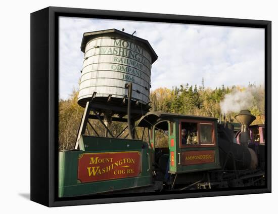 The Cog Railroad on Mt. Washington in Twin Mountain, New Hampshire, USA-Jerry & Marcy Monkman-Framed Premier Image Canvas