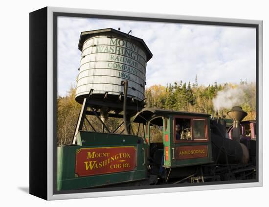 The Cog Railroad on Mt. Washington in Twin Mountain, New Hampshire, USA-Jerry & Marcy Monkman-Framed Premier Image Canvas