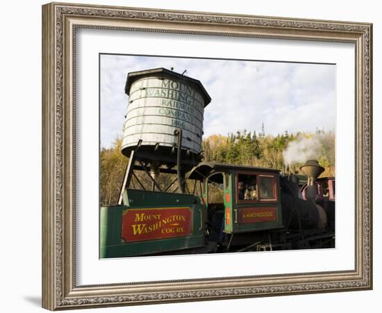 The Cog Railroad on Mt. Washington in Twin Mountain, New Hampshire, USA-Jerry & Marcy Monkman-Framed Photographic Print