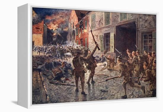 The Coldstream Guards at Landrecies, August 1914-William Barnes Wollen-Framed Premier Image Canvas