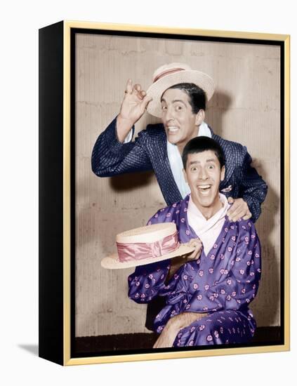 THE COLGATE COMEDY HOUR, from top: Dean Martin, Jerry Lewis, (1955), 1950-55-null-Framed Stretched Canvas