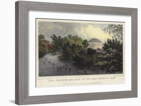 The Coliseum and Part of the Lake, Regent's Park, London-Thomas Hosmer Shepherd-Framed Giclee Print