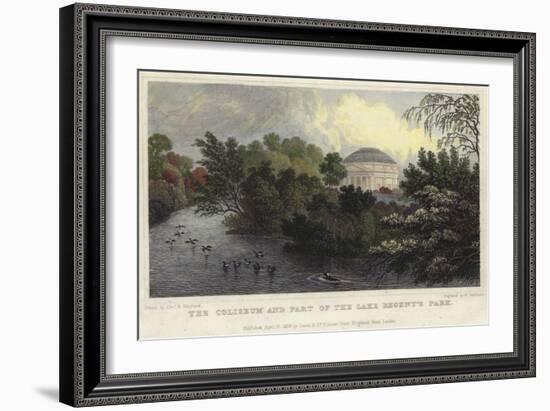 The Coliseum and Part of the Lake, Regent's Park, London-Thomas Hosmer Shepherd-Framed Giclee Print