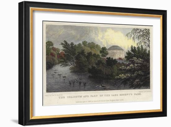 The Coliseum and Part of the Lake, Regent's Park, London-Thomas Hosmer Shepherd-Framed Giclee Print