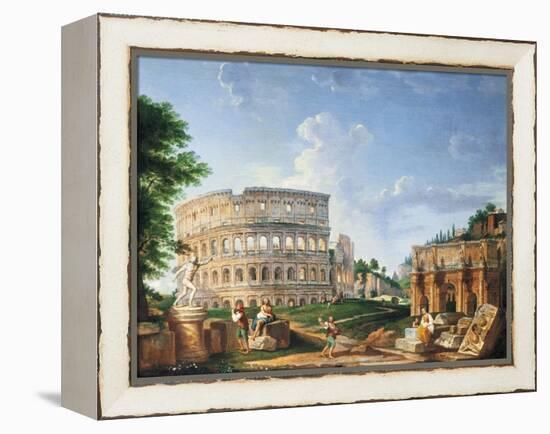 The Coliseum-Giovanni Paolo Pannini-Framed Premier Image Canvas